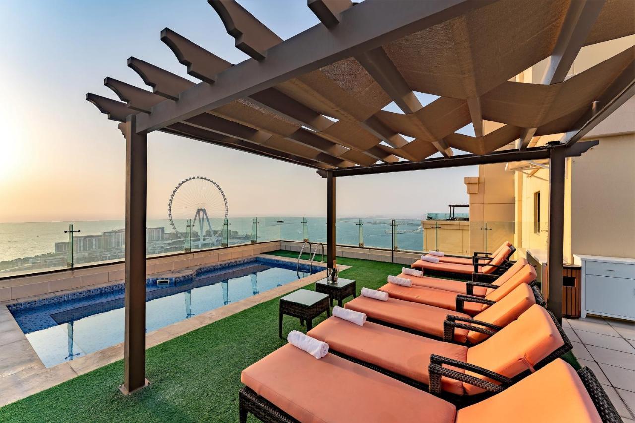 Jbr Penthouse With Terrace Pool Apartment Dubai Exterior foto